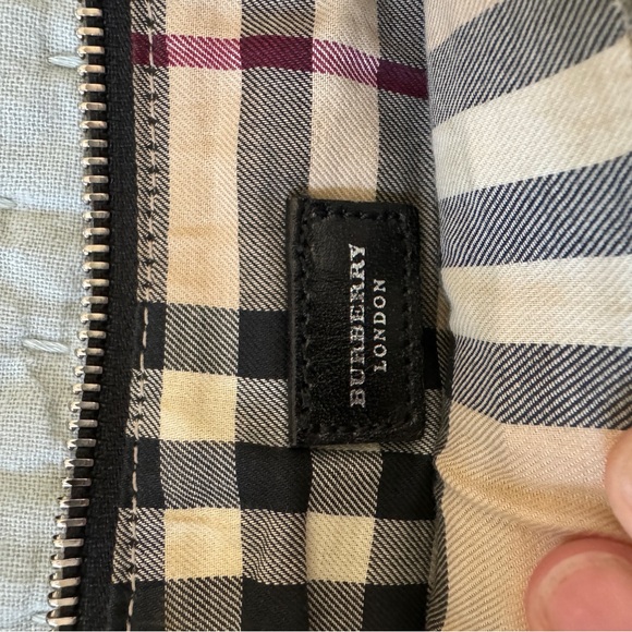 Burberry pebbled black shoulder bag
